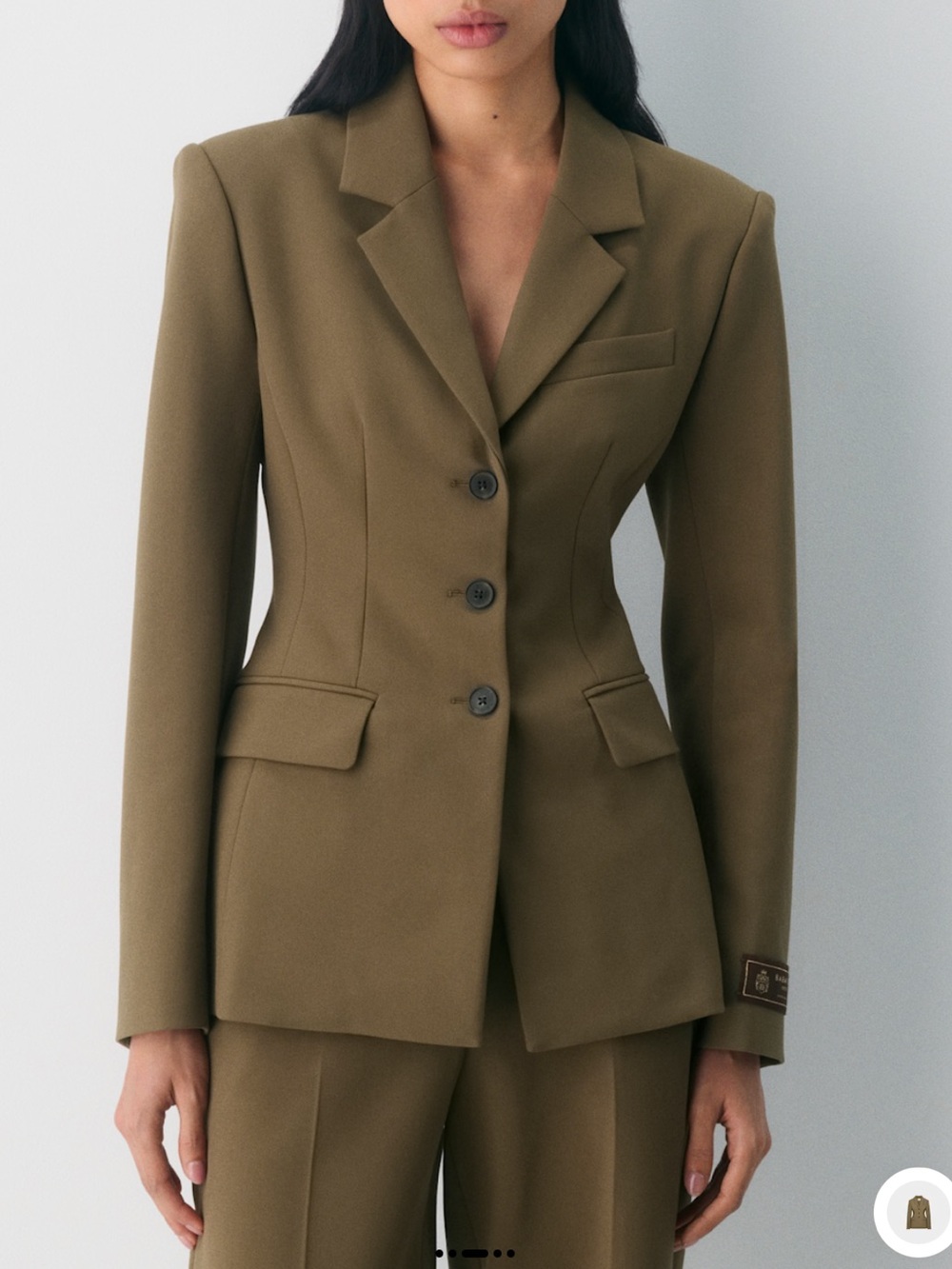 Aritzia Standout Blazer in Cello Brown